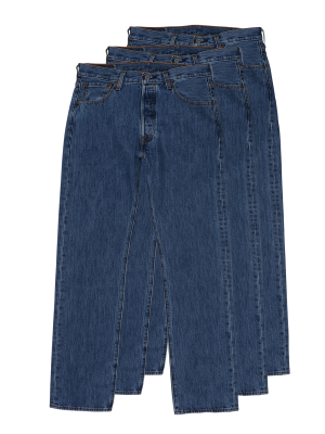 Levi's 501 Jeans Straight Fit 3-Pack – W42/L32, Men's Jeans