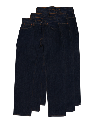 Levi's 501 Jeans Straight Fit 3-Pack – W32/L34, Herren Jeans