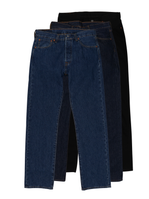 Levi's 501 Jeans Straight Fit 3-Pack – W31/L30, Herren Jeans