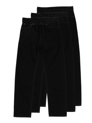 Levi's 505 Jeans Regular Fit 3-Pack – W32/L30, Jeans Homme