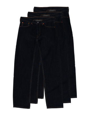Levi's 505 Jeans Regular Fit 3-Pack – W32/L34, Men's Jeans