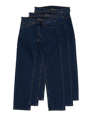 Levi's 505 Jeans Regular Fit 3-Pack – W31/L36, Herren Jeans