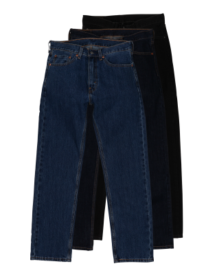 Levi's 505 Jeans Regular Fit 3-Pack – W32/L32, Herren Jeans