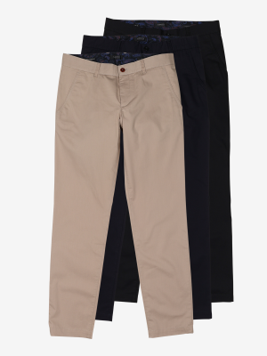 Alberto Lou Chino Regular Fit 3-Pack – W38/L30, Herren Hose