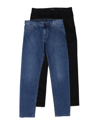 Alberto Pipe Jeans Straight Fit Coolmax 2-Pack – W38/L32, Herren Jeans