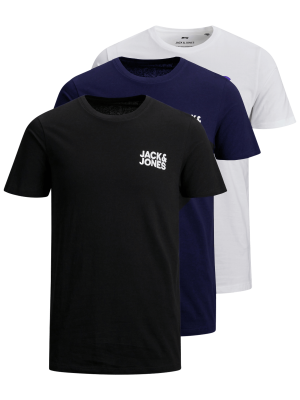 Jack & Jones Corp Logo T-Shirt 3-Pack – S, T-Shirt Homme