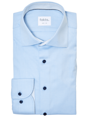 Fakts Shirt Slim Fit Busy – L, Herren Hemd