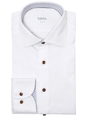 Fakts Shirt Slim Fit Busy – M, Herren Hemd