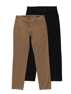 Alberto Lou Chino Regular Fit 2-Pack – W36/L36, Herren Hose
