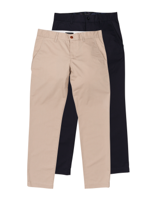 Alberto Lou Chino Regular Fit 2-Pack – W40/L34, Herren Hose