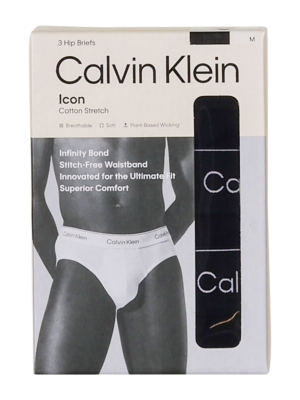 Calvin Klein Hip Brief Underpants 3-Pack – XXL, Herren Unterwäsche