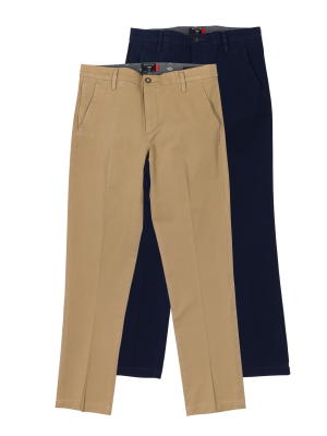 Dockers Smart 360 Chino Slim Fit 2-Pack – W30/L30, Herren Hose