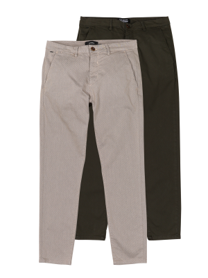 Gabba GABpaul Dale Chino Slim Fit 2-Pack – W30/L34, Herren Hose
