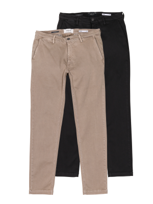 Replay Zeumar Chino Hyperflex Slim Fit 2-Pack – W38/L34, Pantalon Homme