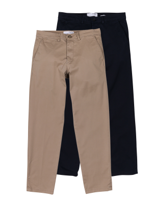 Selected New Miles Chino Straight Fit 2-Pack – W34/L32, Herren Hose