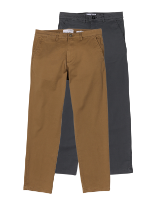 Selected New Miles Chino Straight Fit 2-Pack – W36/L34, Men's Pant