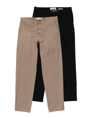 Selected New Miles Chino Straight Fit 2-Pack – W33/L34, Pantalon Homme