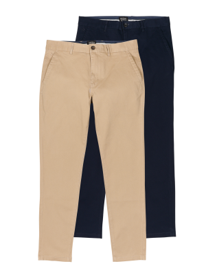 Scotch & Soda Mott Chino Super Slim Fit 2-Pack – W32/L30, Pantalon Homme