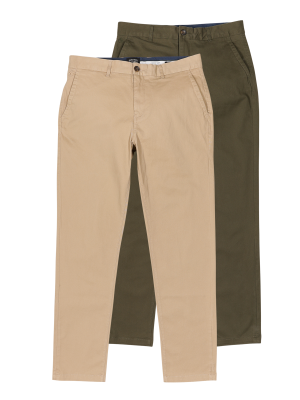Scotch & Soda Stuart Chino Regular Fit 2-Pack – W30/L32, Pantalon Homme