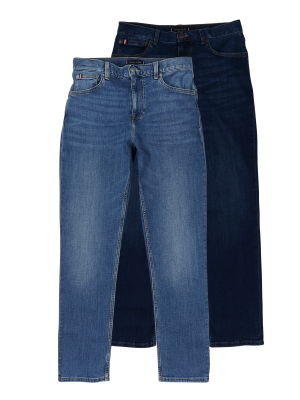 Tommy Hilfiger Denton Jeans Straight 2-Pack – W32/L32, Pantalon Homme