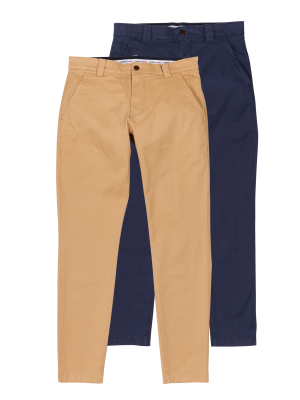 Tommy Jeans Scanton Chino Slim Fit 2-Pack – W32/L32, Herren Hose