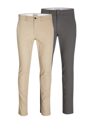 Jack & Jones Marco Dave Chino Slim Fit 2-Pack – W34/L30, Pantalon Homme