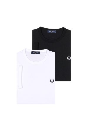 Fred Perry Ringer T-Shirt 2-Pack – S, Men's T-Shirt