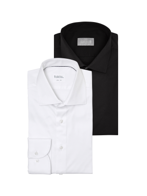 Fakts Shirt Modern Fit Busy 2-Pack – XL, Men's Shirt