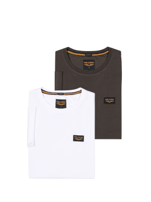 PME Legend T-Shirt Short Sleeve Crew Neck 2-Pack – M, T-Shirt Homme