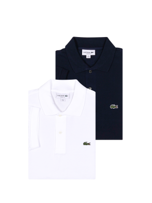 Lacoste Classic Polo Shirt 2-Pack – M, Chemise Polo Homme