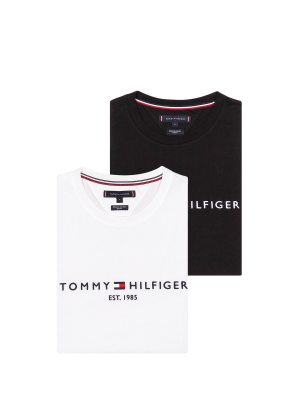 Tommy Hilfiger Logo T-Shirt Crew Neck 2-Pack – XXL, T-Shirt Homme