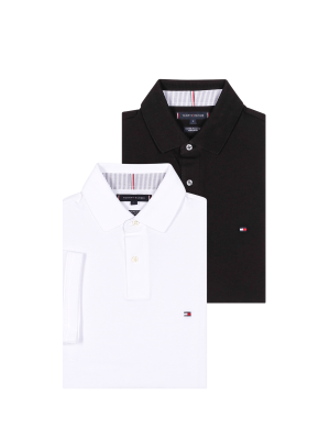 Tommy Hilfiger Core 1985 Regular Polo 2-Pack – XL, Chemise Polo Homme