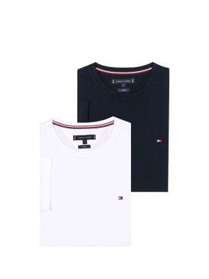 Tommy Hilfiger Crew Neck T-Shirt Slim 2-Pack – S, T-Shirt Homme