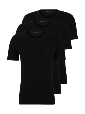 Boss Black Classic T-Shirt Round Neck 3-Pack – S, T-Shirt Homme