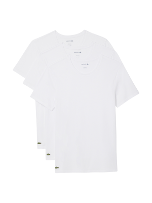 Lacoste Loungewear T-Shirt Crew Neck 3-Pack – L, T-Shirt Homme