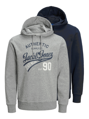 Jack & Jones Ethan Sweat Hoodie 2-Pack – S, Pullover Homme