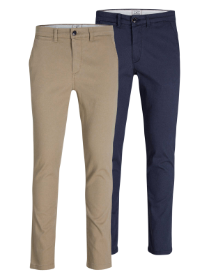 Jack & Jones Marco Dave Chino Slim 2-Pack – W34/L34, Herren Hose