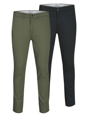 Jack & Jones Marco Dave Chino Slim 2-Pack – W32/L32, Pantalon Homme