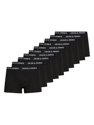 Jack & Jones Solid Trunks 10-Pack – XL, Herren Unterwäsche