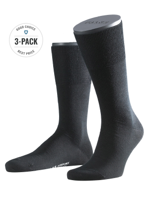 Falke Airport 3-Pack Socken – 45-46, Men's Socks