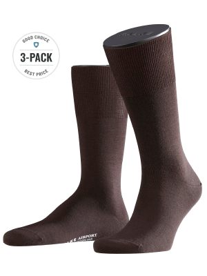 Falke Airport 3-Pack Socken – 41-42, Men's Socks