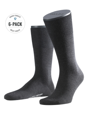 Falke Airport 6-Pack Socks – 43-44, Chaussettes Homme