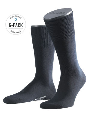 Falke Airport 6-Pack Socks – 43-44, Herren Socken