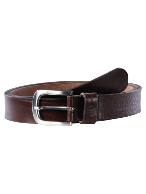 Franky 35mm Dark Brown Gürtel by BASIC BELTS – 120, Ledergürtel