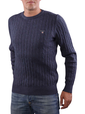 Gant Cotton Cable Crew Pullover – XXL, Pullover Homme