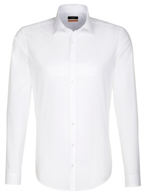 Seidensticker Hemd Slim Fit Kent Bügelfrei – L, Men's Shirt