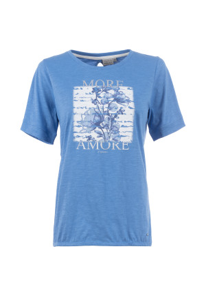 Soquesto Damen T-Shirt gerade OssunaSOQ Blau XL/42