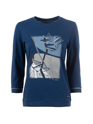 Soquesto Damen Langarmshirt gerade OrithSOQ Blau S/36