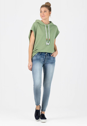 Timezone Damen Jeans eng Sanya aqua blue wash W32-L28