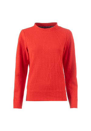 Soquesto Damen Pullover gerade NilsuSOQ Rot L/40